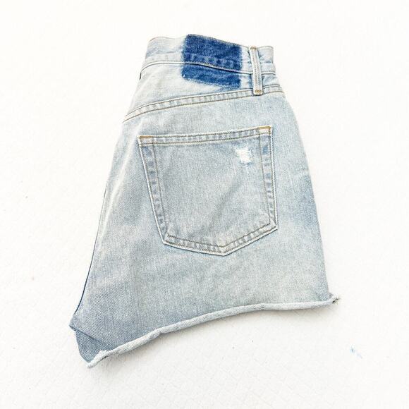 Frame Rigid Re-Release Le Original Short Light Wash Button Denim Jean SIze 29 - Picture 7 of 7